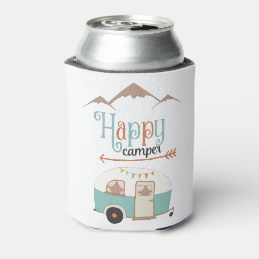Happy Camper Niedlich Retro RV Dosenkühler (Kanne Rückseite)