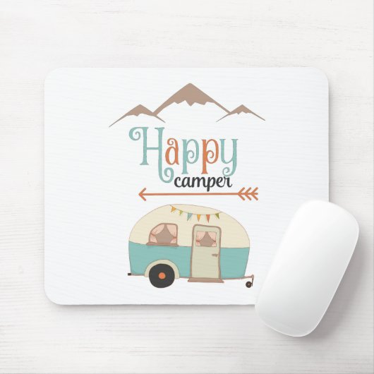 Happy Camper Niedlich Retro RV Mousepad (Mit Mouse)