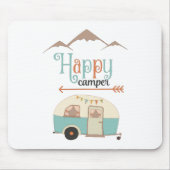Happy Camper Niedlich Retro RV Mousepad (Vorne)