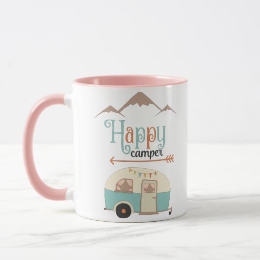Happy Camper Niedlich Retro RV Tasse (Links)
