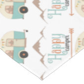 HAPPY CAMPER Niedlich Retro RV Tischdecke (Schrägansicht)