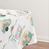 HAPPY CAMPER Niedlich Retro RV Tischdecke (Beispiel)