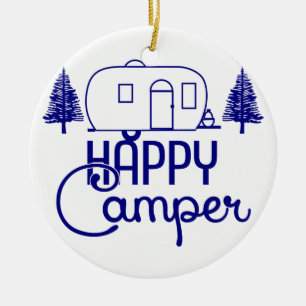 Happy Camper Ornaments Keramik Ornament