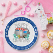Happy Camper, Personalisierte Camping Teller (Party)
