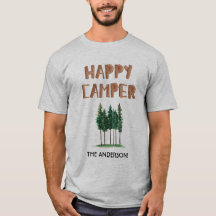 Happy Camper Pine Trees Personalisiert