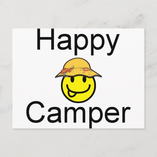 Happy Camper Postkarte (Vorderseite)