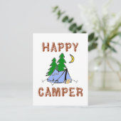 HAPPY CAMPER POSTKARTE (Stehend Vorderseite)