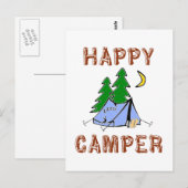 HAPPY CAMPER POSTKARTE (Vorne/Hinten)