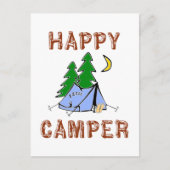 HAPPY CAMPER POSTKARTE (Vorderseite)