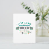 Happy Camper Postkarte (Stehend Vorderseite)