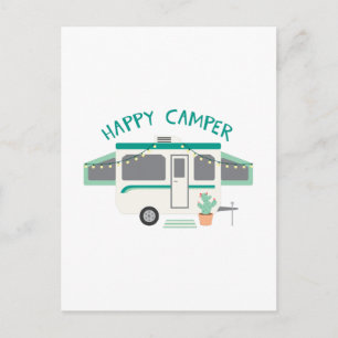Happy Camper Postkarte