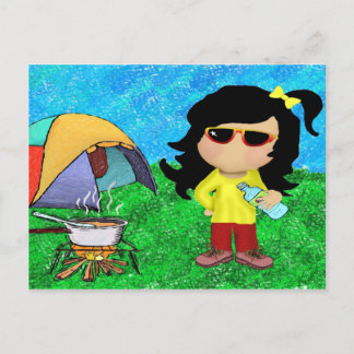 Happy Camper Postkarte