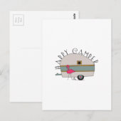 Happy Camper Postkarte (Vorne/Hinten)