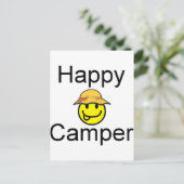 Happy Camper Postkarte (Stehend Vorderseite)