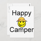 Happy Camper Postkarte (Vorne/Hinten)