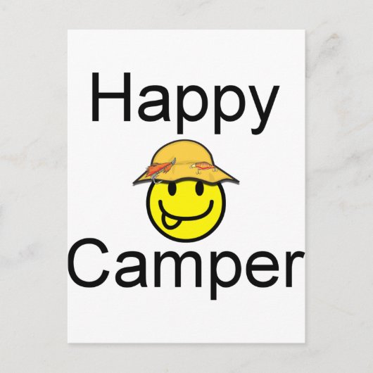 Happy Camper Postkarte (Vorderseite)