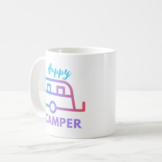 Happy Camper Pull Behind Adventure Kaffeetasse (Vorderseite Links)