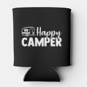 Happy Camper Quote (weiß) Dosenkühler (Rückseite)