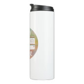 Happy Camper Rainbow RV Sunset Motorhome RV Thermosbecher (Nach rechts gedreht)