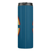 Happy Camper Rainbows RV Whimsical Motorhome RVing Thermosbecher (Rückseite)