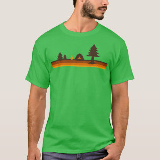 Happy Camper Retro 70er Camping T-Shirt