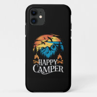 Happy Camper Retro Vintag Matching Camping Crew