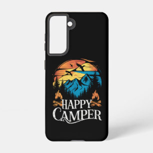 Happy Camper Retro Vintag Matching Camping Crew Samsung Galaxy Hülle