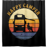 Happy Camper RV Camping Duschvorhang (Vorderseite)