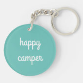 HAPPY CAMPER RV Motorhome Camper CUSTOM Schlüsselanhänger (Rückseite)