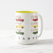 HAPPY CAMPER RV Motorhome Camping Rasta Zweifarbige Tasse (VorderseiteRechts)