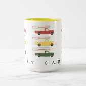 HAPPY CAMPER RV Motorhome Camping Rasta Zweifarbige Tasse (Mittel)