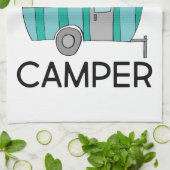 Happy Camper Sign Geschirrtuch (Gefaltet)