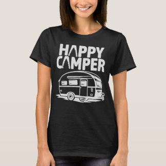 Happy Camper Spaß Outdoor Adventure T-Shirt