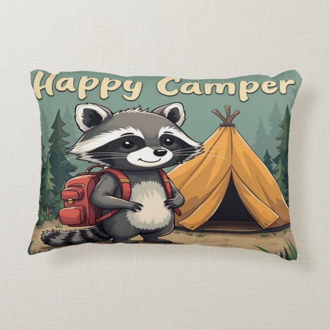 Happy Camper - Spaß und Abenteuer Dekokissen (Rückseite)