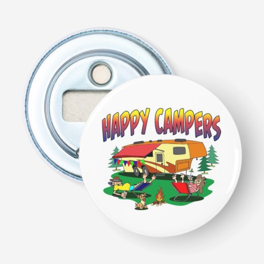 ** HAPPY CAMPER STYLE** FLASCHENÖFFNER (Vorderseite)