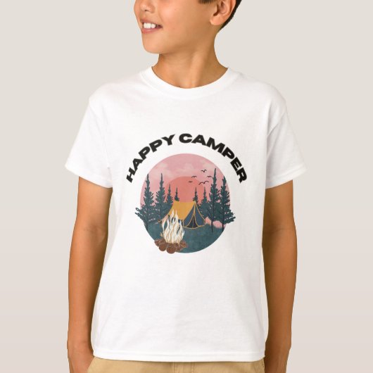 HAPPY CAMPER T-Shirt (Vorderseite)