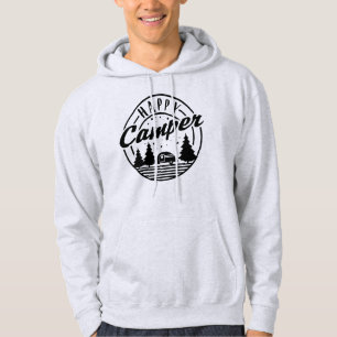 Happy Camper T Shirt Trees Stars und Camp Trailer