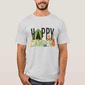 Happy Camper Tent Camping T-Shirt (Vorderseite)