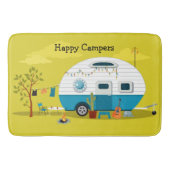 Happy Camper Trailer Badematte (Vorderseite)