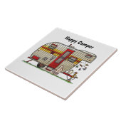 Happy Camper Trailer Fliese (Seite)