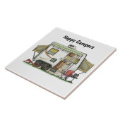 Happy Camper Trailer Fliese (Seite)