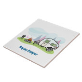Happy Camper Trailer Fliese (Seite)