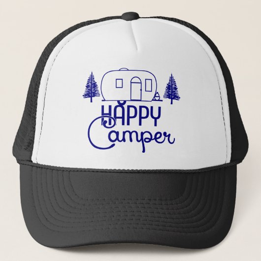 Happy Camper Truckerkappe (Vorderseite)
