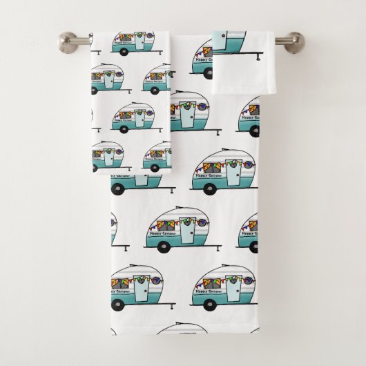 Happy Camper van Badhandtuch Set (Insitu)