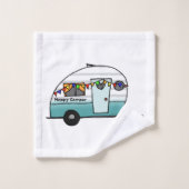 Happy Camper van Badhandtuch Set (Waschlappen)