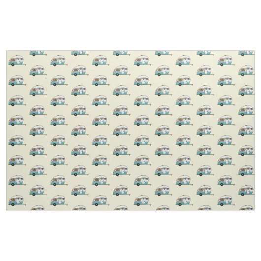 Happy Camper van Stoff (Fat Quarter (45,7 x 55,9 cm))