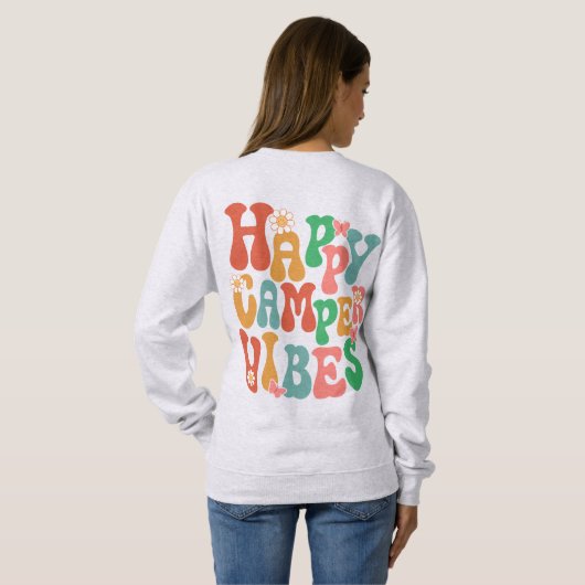 Happy Camper Vibes Sweatshirt (Schwarz voll)