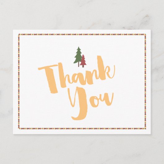 Happy Camper Vielen Dank Postcard Postkarte (Vorderseite)