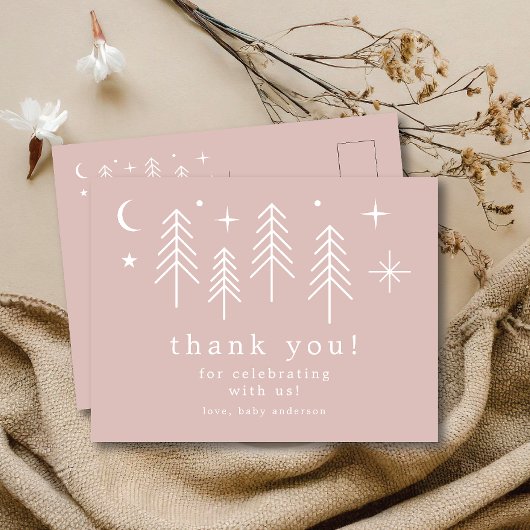 Happy Camper Vielen Dank Postkarte