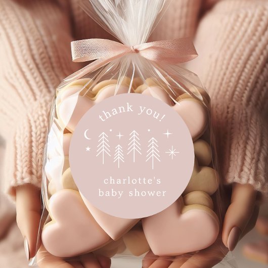 Happy Camper Vielen Dank Runder Aufkleber